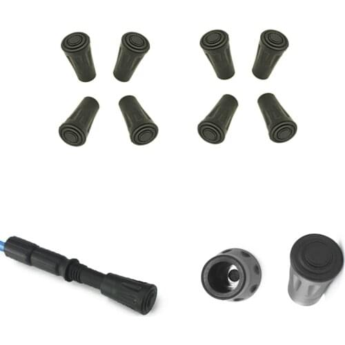 8Pcs Trekking pole nordic walk stick outdoor camp hike protector cap tip rubber cane climb replacement alpenstock