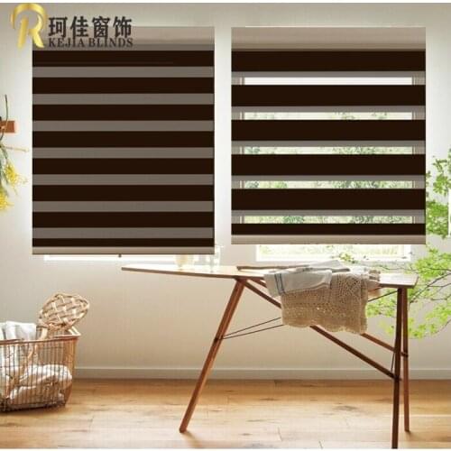 Free shipping hot sale high quality window blackout roller blinds zebra blinds rainbow blind customized size from China factory