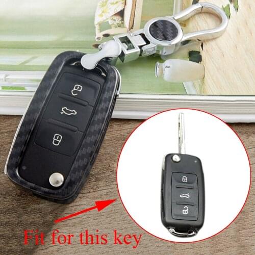 Key Shell Cover Fit For VW Polo Golf 6 Tiguan Passat Beetle Polo MK5 Touran Scirocco Jetta Eos UP! Key Fob Holder Bag Ring Parts