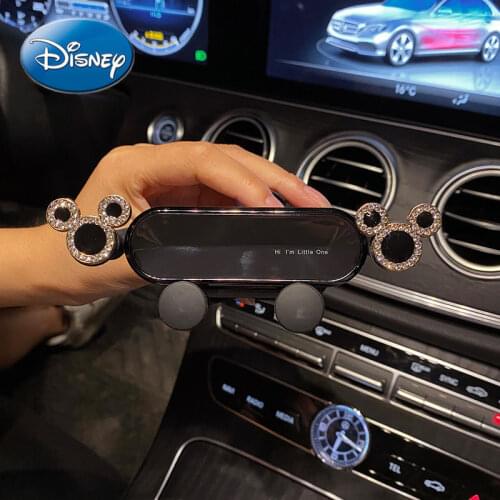 Disney Mickey Mouse Car Mobile Phone Holder Artifact Cute Multi-function Car Universal Mobile Phone Holder Navigation Stand