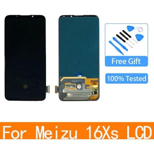 AMOLED For Meizu 16XS LCD Display+Touch Screen With Fingerprint Replacement Accessories For Meizu 16 XS m926q m926h m926y LCD