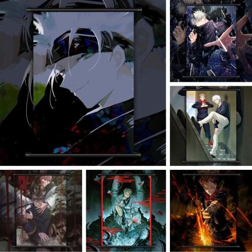 Jujutsu Kaisen Gojo Satoru Itadori Yuji Anime Manga HD Print Wall Poster Scroll