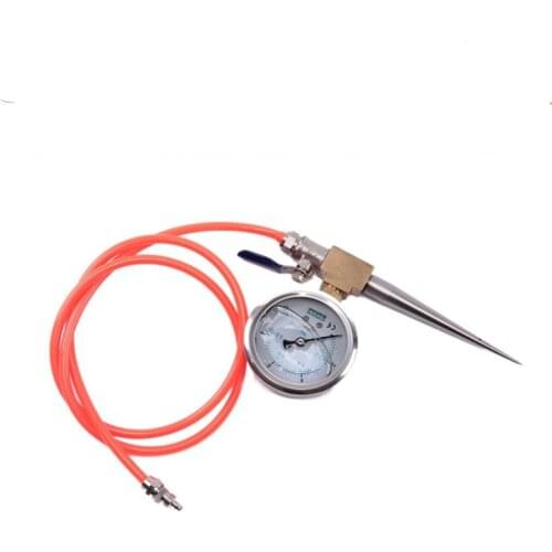 Test needle with manometer To test quality of welding seams