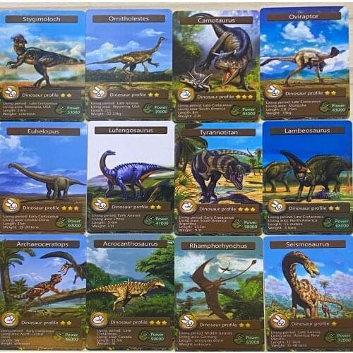 55Pcs Disney Dinosaur cognition card Game Battle Carte Anime Trading Cards Album Book Kids Toys Gifts Children Toy