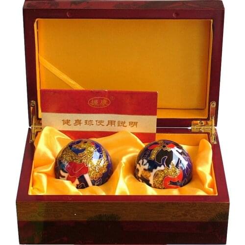 Chinese Health Exercise Balls,Hand Ball ,Dragon And Phoenix Pattern Diameter 5 Cm,one Pair