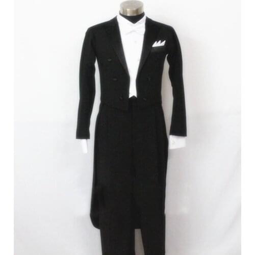 Ballroom Dancing Retail Customized Men Ballroom Tail Suit International Standard Dance Set 5pcs