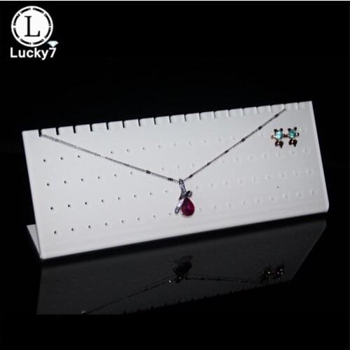 L-Shape Acrylic Earrings Pendant Display Stand Plexiglass Necklace Pendant Holder Counter Jewelry Display Props For Necklace