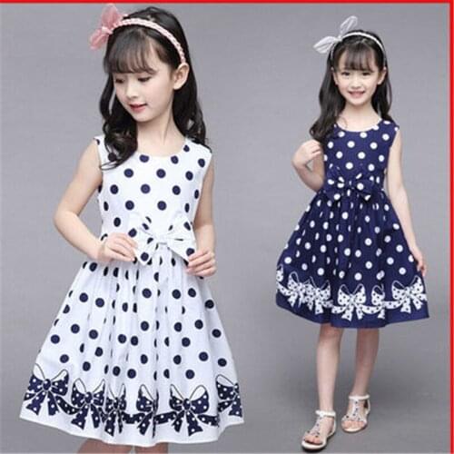 Summer Girl Dress 2021 New Floral Cotton Solid Draped Ruched Kid Children Clothing Girl Princess Kids Dresses For Girls
