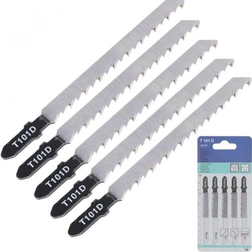 5pcs/lot T101D 100mm Reciprocating Saw Blades Straight Cutting Jig Saw for Wood Fibreboard Reciprocating Saw Blade Power Tools