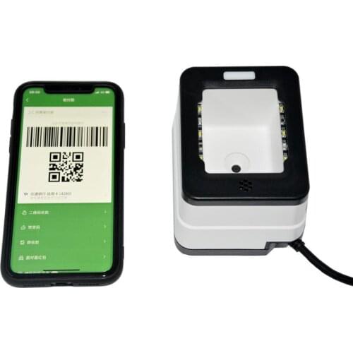 Hot Sale USB interface Alipay/Wechat Pay QR Barcode Pay Scan Image Platform Mobile QR Code Payment Box HS-2001B