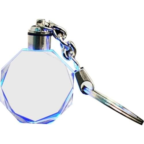 Creative Luminous Key Chain Cool Custom Made Logo LED Car Key Ring Excellent Gift for Family Friends