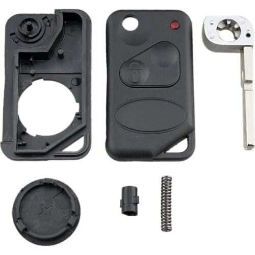 FITS for LAND/RANGE ROVER P38 Replacement 2button Flip Key Case FOB with blank blade