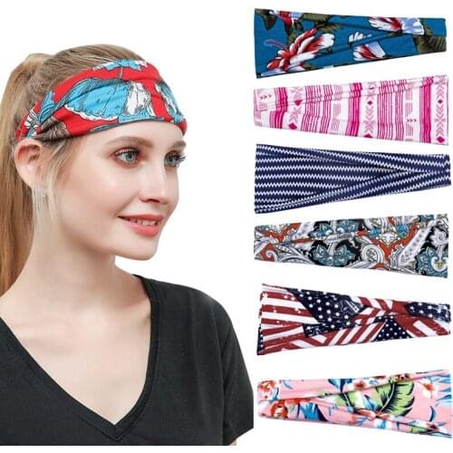 1PCS Wide Side Printing Hair Holder Hairbands Fleece Bow Animal Ears Headband For Women Girls Turban Fashion Hair Accessories