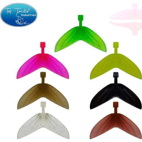 Jointed Bait Fishing Lure 135mm/165mm ABS Transparent Tongue PVC Soft Tail Fittings