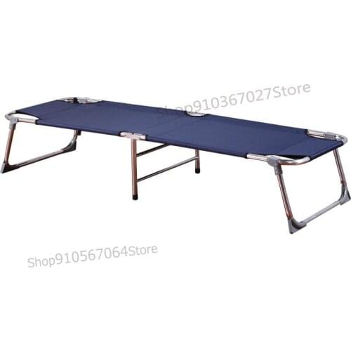 Folding Bed Single Bed Siesta Household Simple Lunch Bed Accompany Portable Multifunctional Marching Bed Office Chair