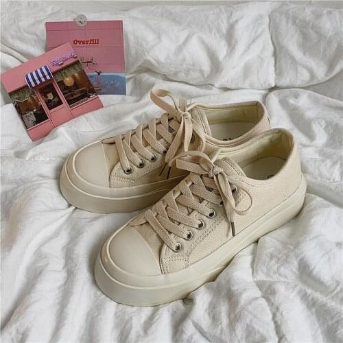 Luxury Fplatform Women Canvas Shoes Light Causal Women Board Shoes Solid Breathable Running Shoes for Women Zapatos De Mujer