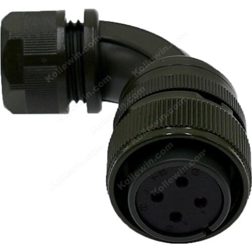 Servo Motor Power Head Encoder Plug 20-4S 90 degree for Mitsubishi for Fanuc