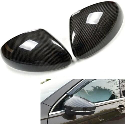 YAQUICKA For Volkswagen VW Tiguan 2010-2015 Auto Car Front Side Rearview Mirror Cover Trim Car-Styling Car-covers Carbon Fiber
