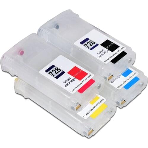 Refill Ink Cartridge for HP 728 with Chip for HP T730 T830 Printer 130ml/PC