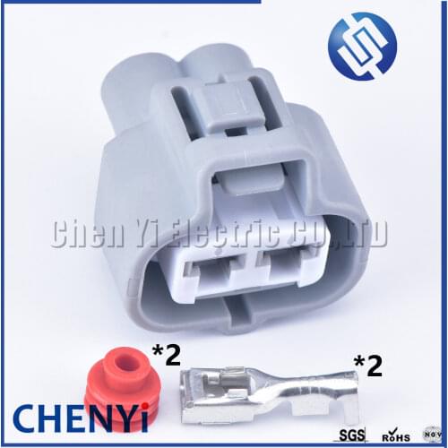 2 Set 2 Pin 4.8mm Sumitomo Hydraulic Motor Plug Automotive Female HID Cable Connector For Toyota Lexus 11410 6189-0425 6188-0259