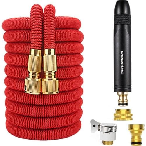 2021 The New Magic Hose Pipe High-Pressure Car Wash Hose Adjustable Spray Flexible Home Garden Watering Hose Cleaning Water Gun