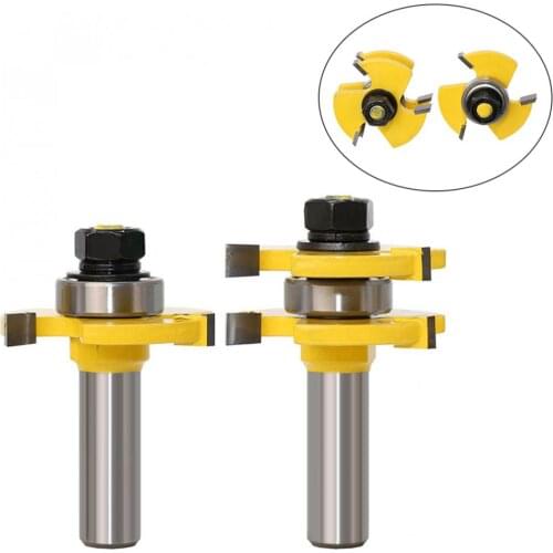 3 Tooth T Tenon Type Combine Tool Puzzle Tool Floor Carpentry Milling Cutter Carving Machine Cutter Head Woodworking Router Bits