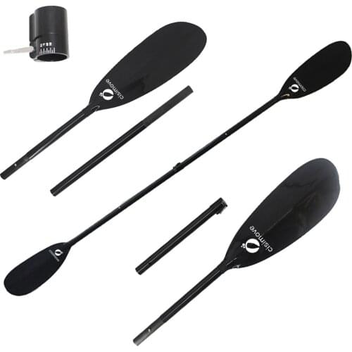 4 Pieces Light Weight Convenient To Carry New Type Carbon Fiber Sea Kayak Paddle With 10cm Aluminium Adjuster For Sale