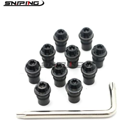 5mm 10PCS Front Windshield Bolts For Aprilia RS125 / RS4 50 2012-2014 RS250 1994 - 2002