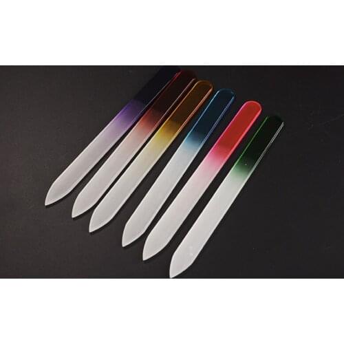 50pcs Nail File Buffing Durable Crystal Glass Nail Art Buffer Files Device Tool Sanding Block Professional Manicure Pedicure