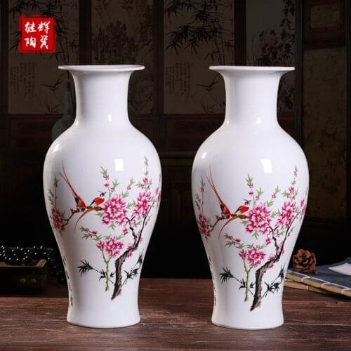 Jingdezhen porcelain decorative vase Chinese porcelain living room home TV cabinet handicraft ornaments