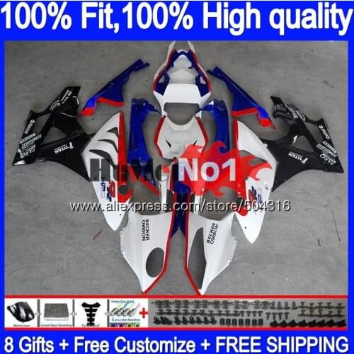 Injection For BMW S 1000RR 1000 RR 32MC.11 S1000 RR 2009 2010 2011 2012 2013 2014 S1000RR blue white 09 10 11 12 13 14 Fairing