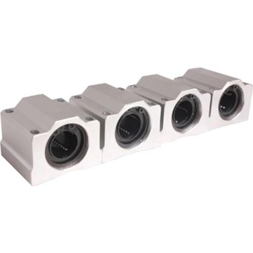 JFBL 4 Pcs SC20UU 20mm Aluminum Linear Motion Ball Bearing Slide Bushing for CNC