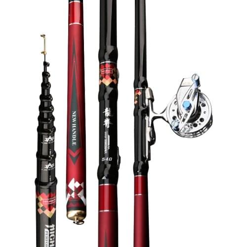Front-end Fishing Rod Ultra-Light 28 Tone carbon Hand Rod 4.5-7.2 M 3 changes of Positioning Fishing Rod With guide ring