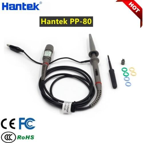 Hantek High Voltage Oscilloscope Probe PP-80 Kit BNC Interface Design Attenuation 10:1 Accessory Test Cable 4MHz-60MHz