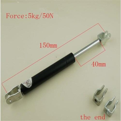 Furniture gas spring automatic spring strut 150mm * 40mm 5Kg / 50N strut damper stud lifting support metal