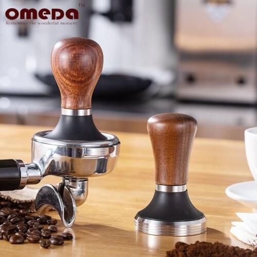 Stainless steel hammer pressure gun powder, coffee powder concentration pressure rod handle 58/51 mm red sandalwood powder