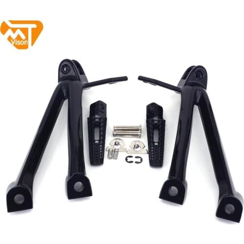 Motorcycle Rear Foot Pegs Pedal Pedals Bracket Footrest For SUZUKI GSXR600 750 2006-2007