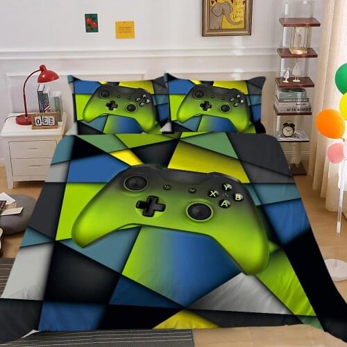 Cartoon Game Printed 3d Bedding Set Queen Size Kids Bedroom Decor Bed Linen Set Queen King Comforter Cover Set with Pillowcase