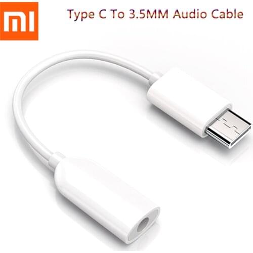 Original Xiaomi Earphone Adapter Mi 10 9 Pro USB 3.1 Type C To 3.5mm Female Cable Music Headphone Connector Converter For Mi 8 9