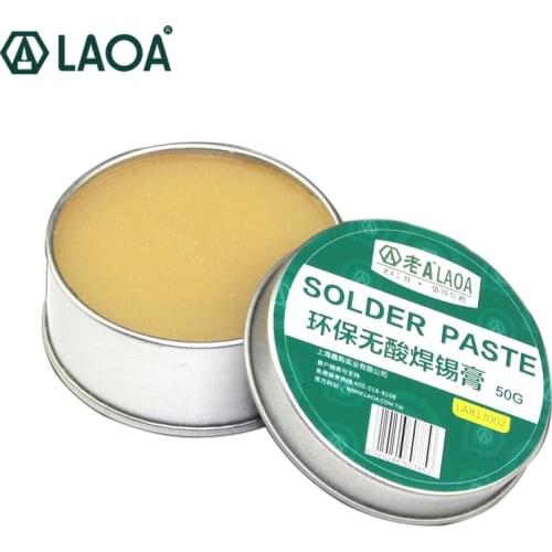 LAOA 25g 50g No Acid SMD Soldering Paste Flux Grease SMT IC 10cc Repair Tool Solder PCB Free Shipping