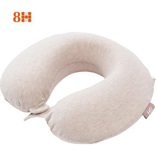 Original 8H U Shape Memory Foam Neck Pillow Antibacterial Portable Travel 8H Eyes Mask Cushion Lunch Break Pillows