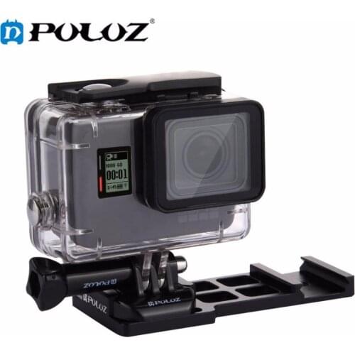 PULUZ Cantilever Picatinny Weaver Quick Release Gun Rail Side Mount for GoPro NEW HERO/HERO7/6/5/4/DJI OSMO Action Camera/Xiaoyi