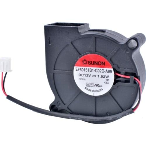 COOLING REVOLUTION EF50151B1-C02C-A99 50mm fan 5015 50x50x15mm 12V 1.92W Centrifugal turbofan blower high air volume cooling fan