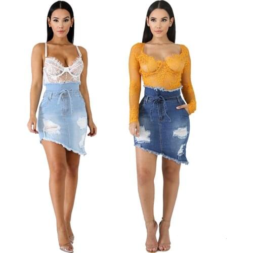 Женские юбки джинсовые RStylish China At AliExpress