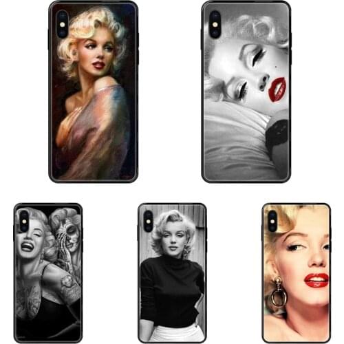 Sexy Woman Marilyn Monroe Tattooed Quote Sell Black Soft TPU Case Coque Cover For Huawei Honor 20 20I 20S 10 10I 6A 7A 7X 8C 8X