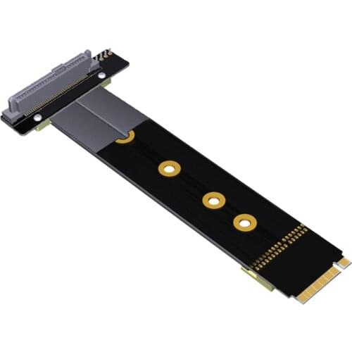 SFF-8639 U.2 to NGFF M.2 Key M Extension Ribbon Extender Riser Card Adapter Extender Cable Computer accessories