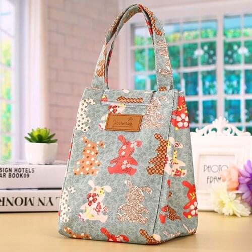 Lunch Bag Cooler Lunch Box Portable Travel Insulated Oxford Cloth Tote Box Thermal Cold Food Picnic Lunch Bags For Women Kids