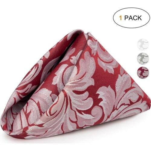 VCVCOO 1 Pcs Fabric Napkins Polyester Cloth Table Dinner Multi-color Napkin 43*43CM Diner New Year Handkerchief Party