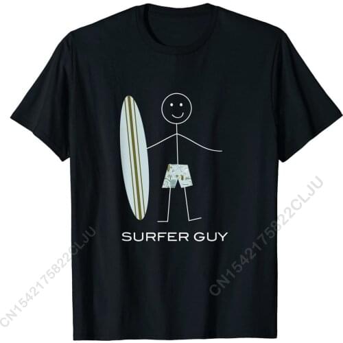 Funny Mens Surfing, Surf, Boy Surfer T-Shirt Cotton Young Top T-shirts Normal T Shirt Cute Simple Style