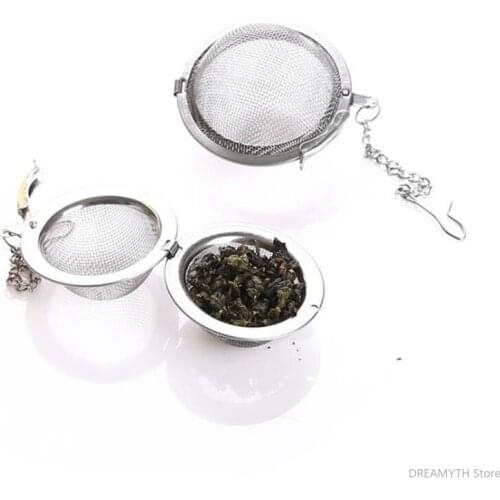 100pcs Stainless Steel Tea Infuser Tea Mesh Ball Infuser Strainer Filters Interval Diffuser Egg Shaped Tea Locking Spice Mesh JF